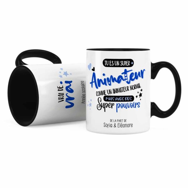 Idée cadeau animateur | Mug animateur avec des super pouvoirs