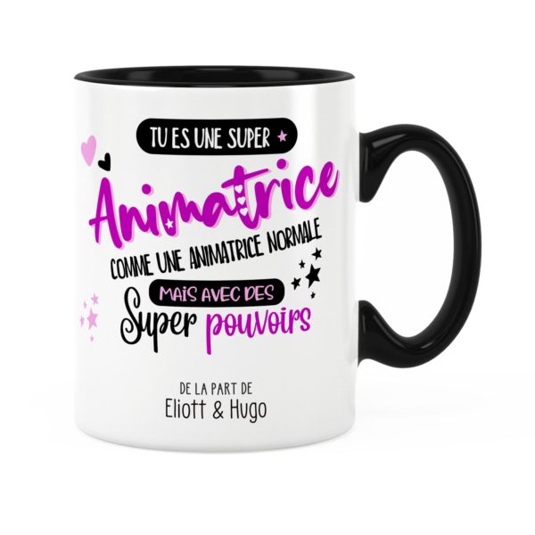 Idée cadeau animatrice | Mug animatrice avec des super pouvoirs