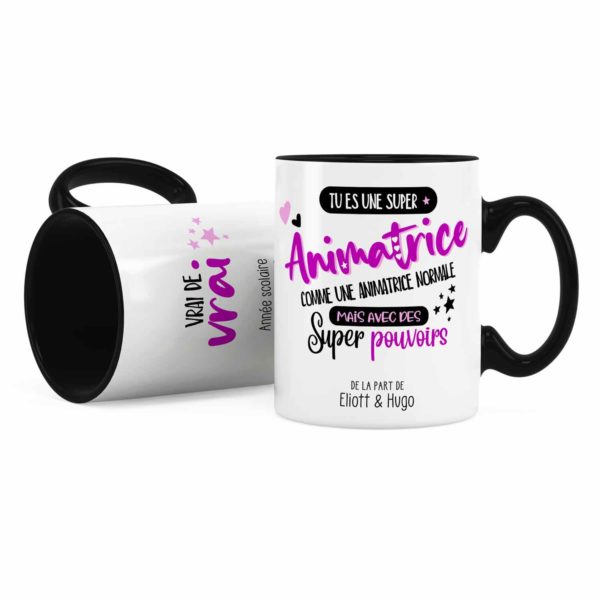 Idée cadeau animatrice | Mug animatrice avec des super pouvoirs