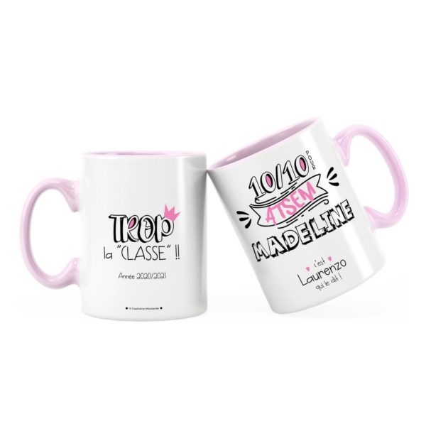 Cadeau atsem | Cadeau mug 10/10 - Trop la "classe"