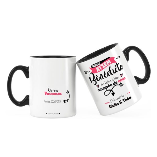 Cadeau pour atsem | Cadeau mug merci atsem pour tout