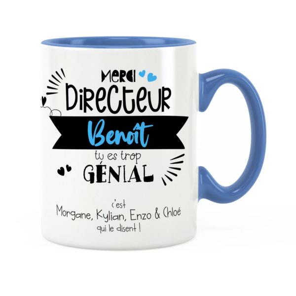 Cadeau directeur | Idée cadeau mug directeur tu es trop génial