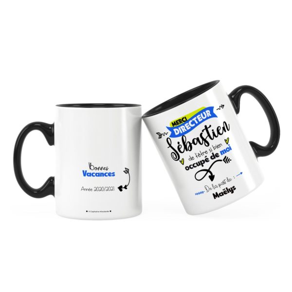 Cadeau pour directeur | Idée cadeau mug pour directeur merci