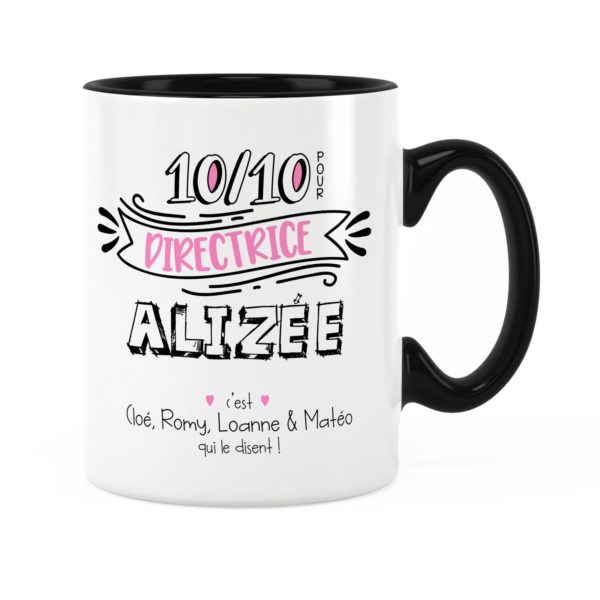 Cadeau directrice | Idée cadeau de mug pour directrice 10/10