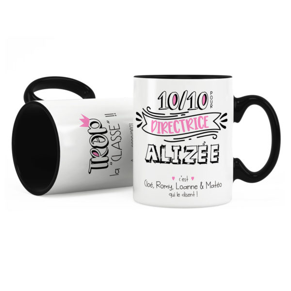 Cadeau directrice | Idée cadeau de mug pour directrice 10/10