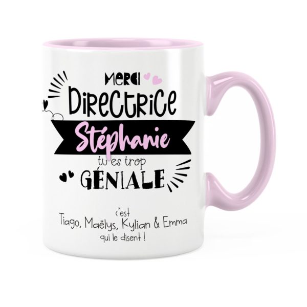 Cadeau directrice | Idée cadeau mug pour directrice trop géniale