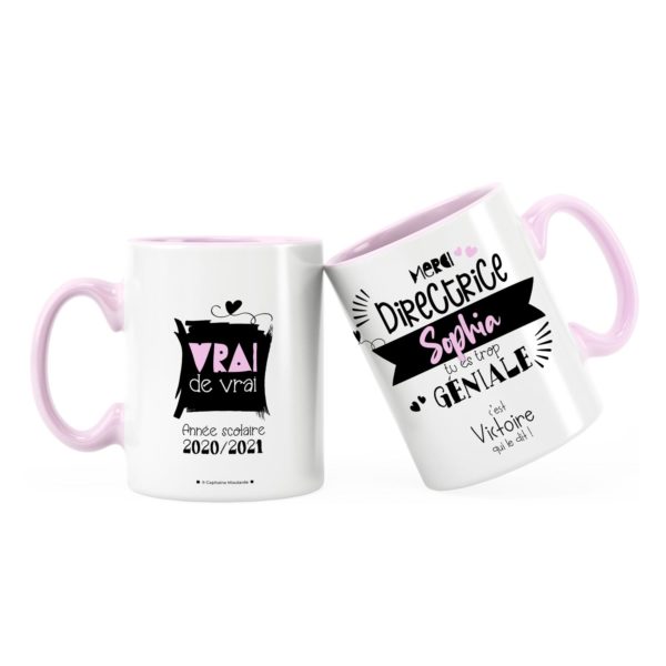 Cadeau directrice | Idée cadeau mug pour directrice trop géniale