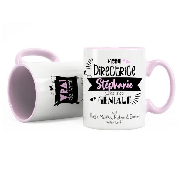 Cadeau directrice | Idée cadeau mug pour directrice trop géniale