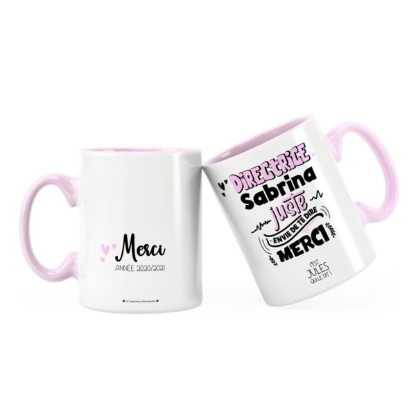 Cadeau directrice | Idée cadeau mug directrice te dire merci