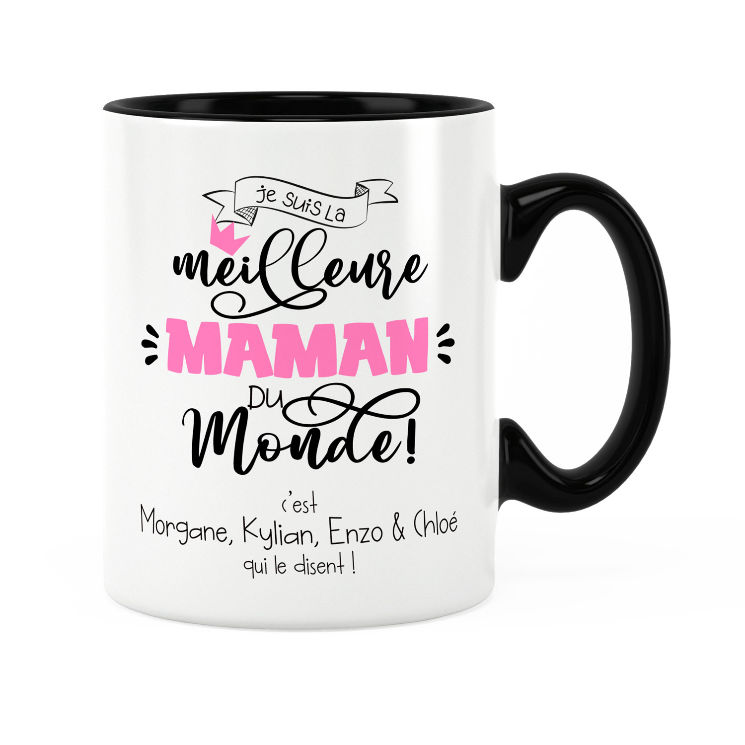 Cadeau maman  Mug personnalisé c'est la meilleure du monde