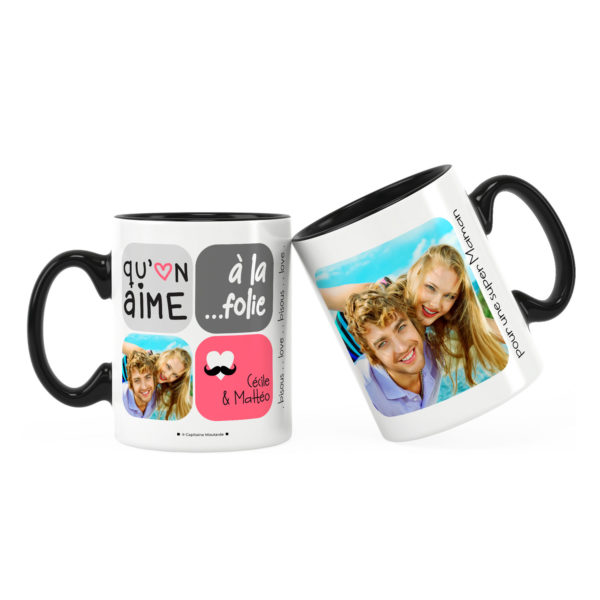 Cadeau maman photo | Mug personnalisé pour une super maman