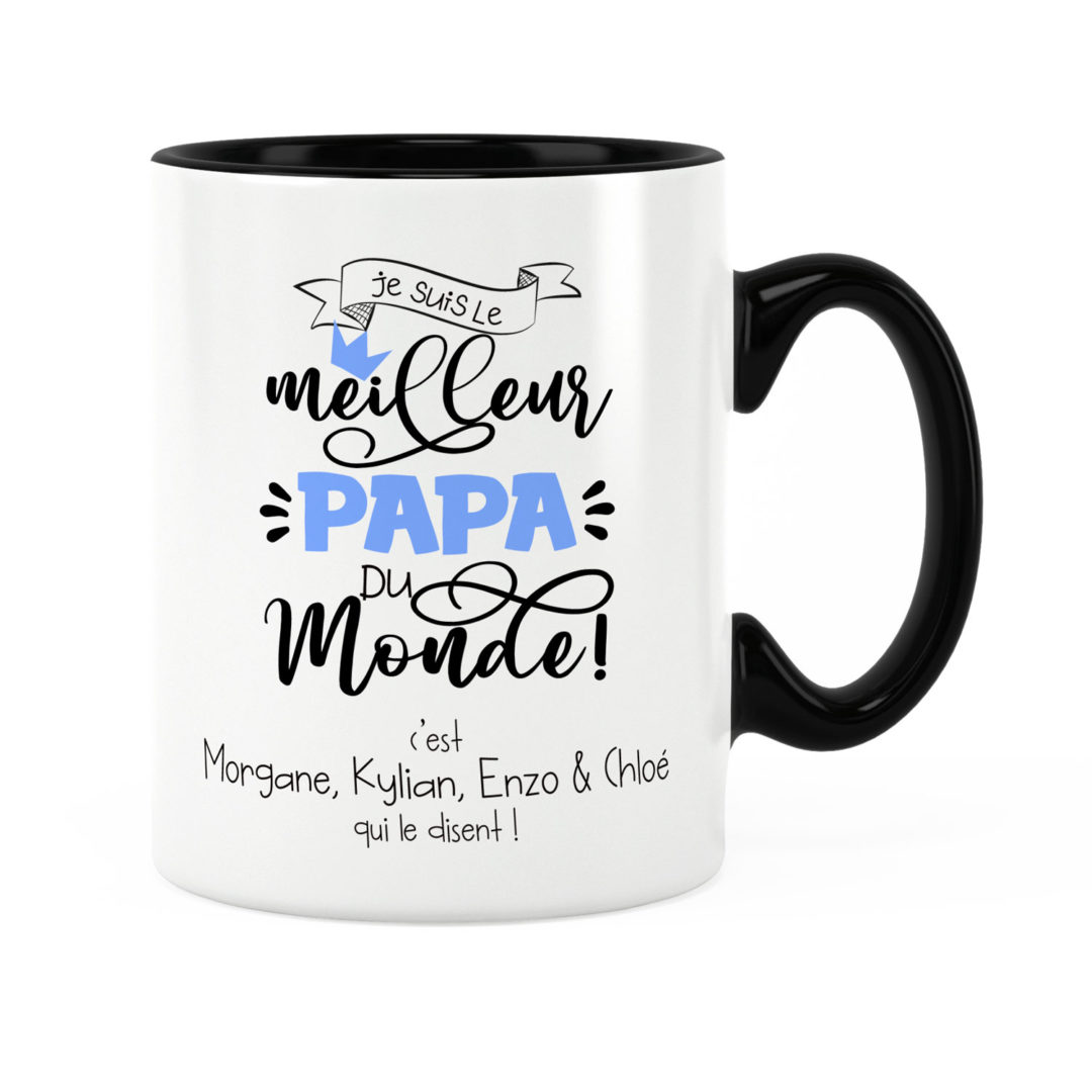 Cadeau papa Cadeau papa est le meilleur du monde Mug personnalisé