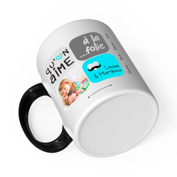 Cadeau papa | Mug avec photo on t'aime à la folie