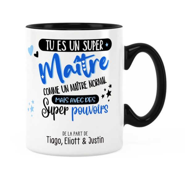 Cadeau pour maître | Idée cadeau mug maître super pouvoirs