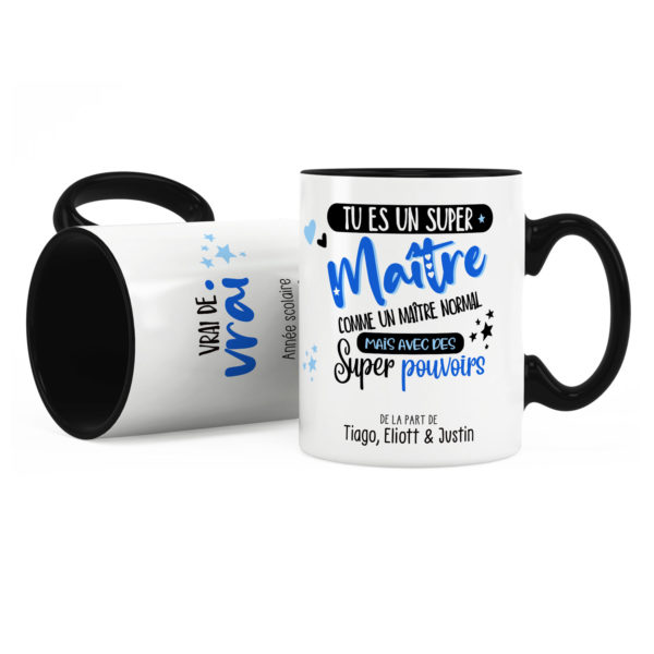 Cadeau pour maître | Idée cadeau mug maître super pouvoirs