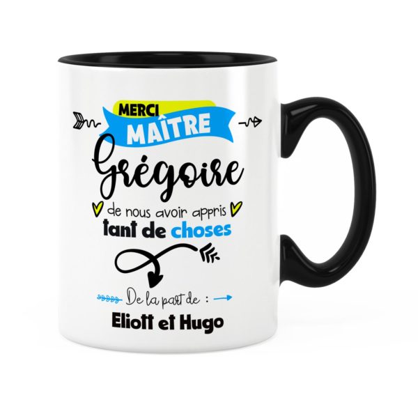 Cadeau pour maître | Idée cadeau de mug pour maître merci