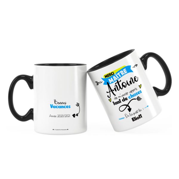 Cadeau pour maître | Idée cadeau de mug pour maître merci