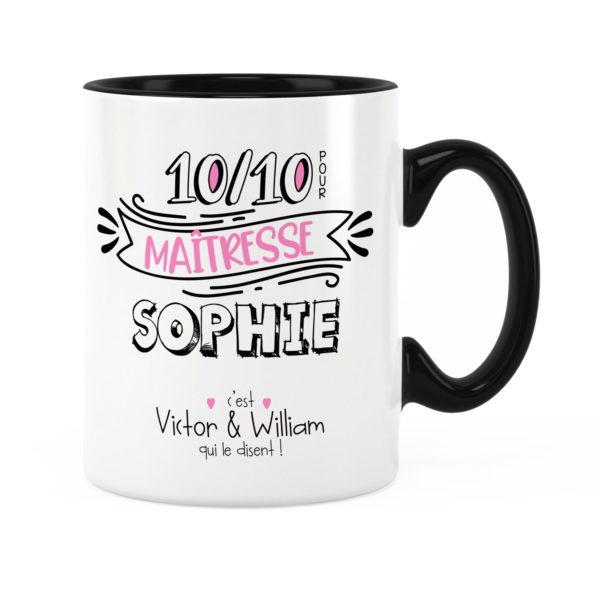 Cadeau maîtresse | Idée cadeau de mug pour maîtresse 10/10