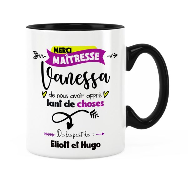 Cadeau maîtresse | Idée cadeau de mug maîtresse merci