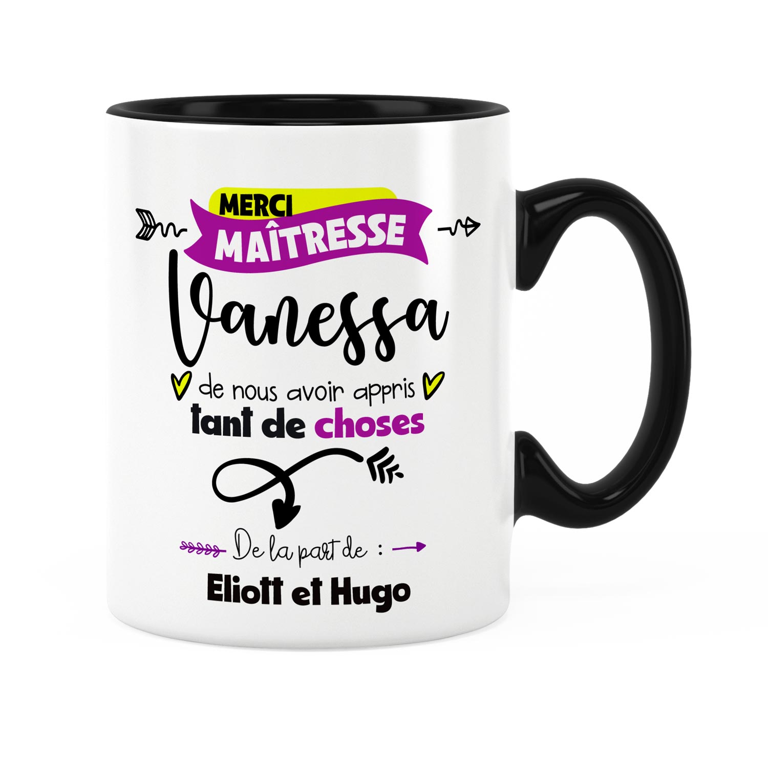 Cadeau nounou. Mug à personnaliser avec prénom merci nounou Cadeau