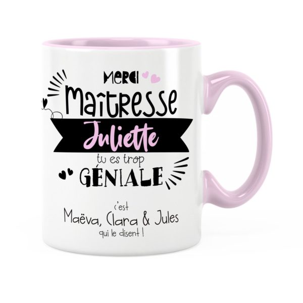 Cadeau maîtresse | Idée cadeau mug maîtresse trop géniale