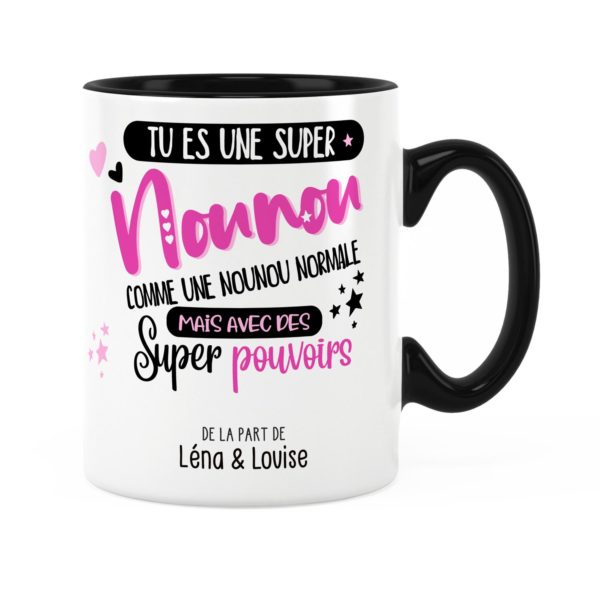 Cadeau nounou | Idée cadeau de mug nounou super pouvoirs