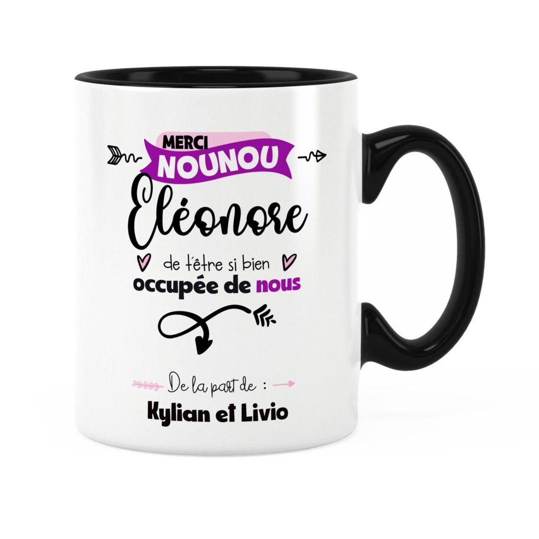 Cadeau nounou Idée cadeau de mug pour nounou merci